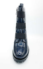 Load image into Gallery viewer, Aqua Flex Boot "Believe" Navy Krinkle"
