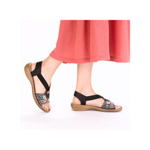 Load image into Gallery viewer, Rieker Sandal "Adalina" black