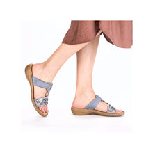 Load image into Gallery viewer, Rieker Sandal "Anna" denim
