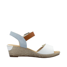 Load image into Gallery viewer, Rieker Sandal "Jana 2" white/blue