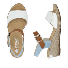 Load image into Gallery viewer, Rieker Sandal "Jana 2" white/blue