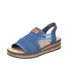 Load image into Gallery viewer, Rieker Sandal "Freya 3" denim