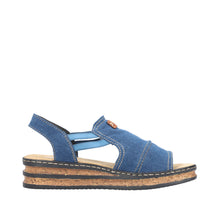 Load image into Gallery viewer, Rieker Sandal "Freya 3" denim