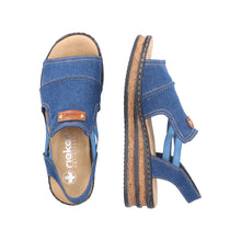 Load image into Gallery viewer, Rieker Sandal "Freya 3" denim