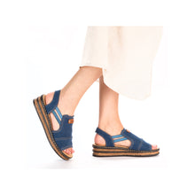 Load image into Gallery viewer, Rieker Sandal "Freya 3" denim