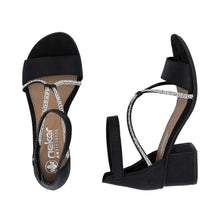Load image into Gallery viewer, Rieker Sandal "Evelyn" black