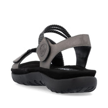 Load image into Gallery viewer, Rieker Sandal "Sadie" pewter
