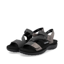 Load image into Gallery viewer, Rieker Sandal "Sadie" pewter