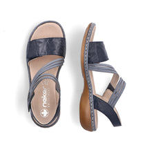 Load image into Gallery viewer, Rieker Sandal "Sandra" Blue