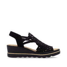 Load image into Gallery viewer, Rieker Sandal "Garbo' black
