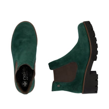 Load image into Gallery viewer, Rieker Boot "Marielle" bottle green