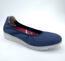 Load image into Gallery viewer, Saydo Shoe "Filbert" navy perf flat