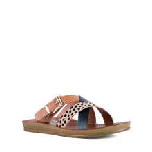 Load image into Gallery viewer, Los Cabos Sandal "Brik" black/brandy