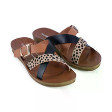 Load image into Gallery viewer, Los Cabos Sandal "Brik" black/brandy