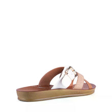 Load image into Gallery viewer, Los Cabos Sandal "Brik" white/brandy