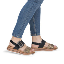 Load image into Gallery viewer, Remonte Sandal "Charlene" leopard