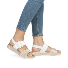 Load image into Gallery viewer, Remonte Sandal "Charlene" white gold