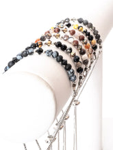 Load image into Gallery viewer, BEL Jewellery Mini Gemstone Cinch Bracelets- Platinum-Plated
