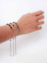 Load image into Gallery viewer, BEL Jewellery Mini Gemstone Cinch Bracelets- Platinum-Plated