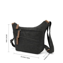 Load image into Gallery viewer, Davan 620 Purse Canvas Cross Body  - Black