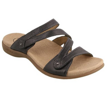Load image into Gallery viewer, Taos Sandal "Double U" - black