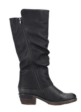 Load image into Gallery viewer, Rieker Boot Warm "Bernadette" Black