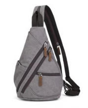 Load image into Gallery viewer, Davan 6881 Purse Canvas Multifunctional Sling Bag - Charcoal