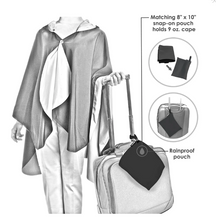 Load image into Gallery viewer, RainCaper - Black Velvet Swirls