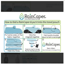 Load image into Gallery viewer, RainCaper - Black Velvet Swirls