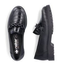 Load image into Gallery viewer, Rieker Loafer "Melissa" black