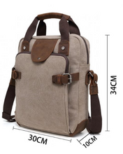 Load image into Gallery viewer, Davan 205 Purse Canvas Messenger Bag - Brown