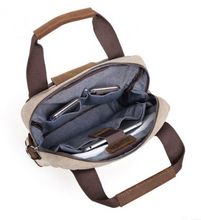 Load image into Gallery viewer, Davan 205 Purse Canvas Messenger Bag - Brown