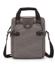 Load image into Gallery viewer, Davan 205 Purse Canvas Messenger Bag - Charcoal