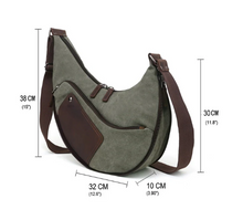 Load image into Gallery viewer, Davan 601 Purse Bag Canvas Multifunctional Sling - Charcoal