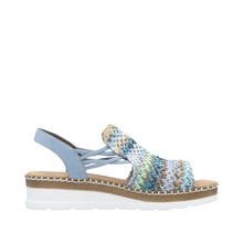 Load image into Gallery viewer, Rieker Sandal "Gabi" multi aqua