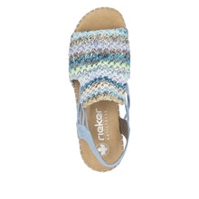 Load image into Gallery viewer, Rieker Sandal "Gabi" multi aqua