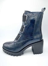 Load image into Gallery viewer, Aqua Flex Boot "Believe" Navy Krinkle"