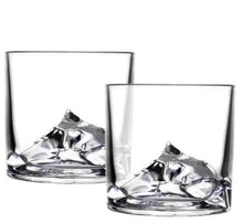 Load image into Gallery viewer, Mount Everest Crystal Whiskey Glasses set of 2