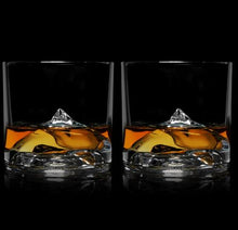 Load image into Gallery viewer, Mount Everest Crystal Whiskey Glasses set of 2