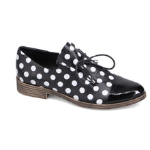 Load image into Gallery viewer, Django & Juliette "Kotty" black/white polka-dot