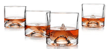 Load image into Gallery viewer, The Peaks Crystal Whiskey Glass Set of 4