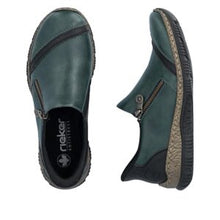 Load image into Gallery viewer, Rieker Sneaker "Autumn" teal green
