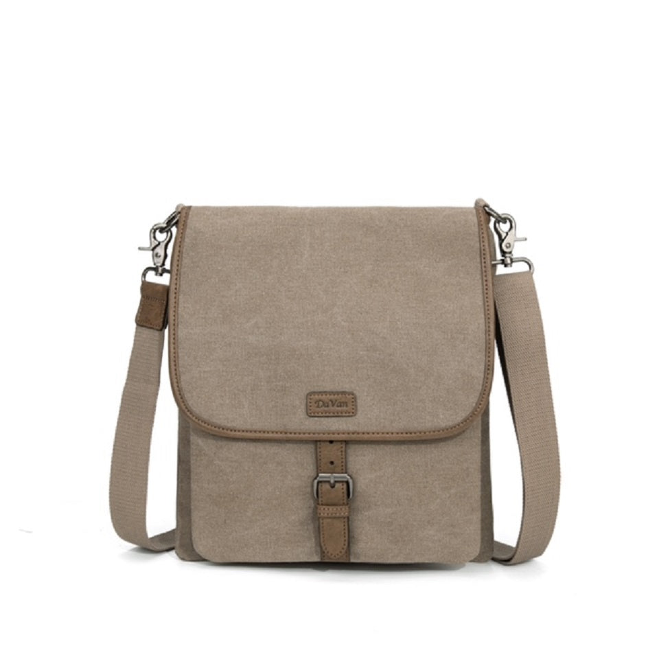 Davan Purse 379 - Cross-Body Messenger - Khaki