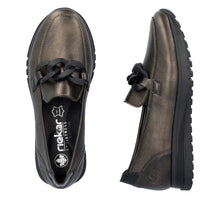 Load image into Gallery viewer, Rieker Shoe &quot;Melody&quot; bronze
