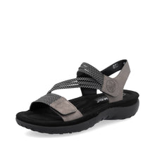 Load image into Gallery viewer, Rieker Sandal "Sadie" pewter

