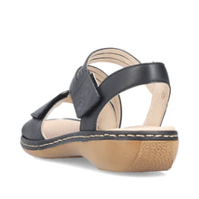 Load image into Gallery viewer, Rieker Sandal "Sandra" black
