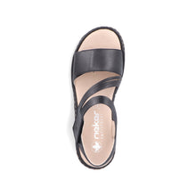 Load image into Gallery viewer, Rieker Sandal "Sandra" black
