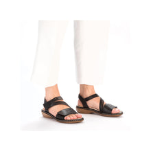 Load image into Gallery viewer, Rieker Sandal "Sandra" black
