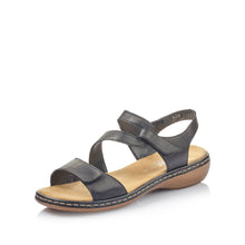 Load image into Gallery viewer, Rieker sandal "Keely" black
