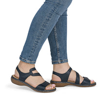 Load image into Gallery viewer, Rieker Sandal "Keely"  Blue
